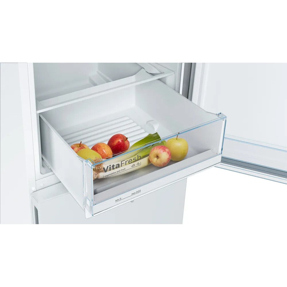 Bosch KGV336WEAG Series 4 Low Frost Fridge Freezer, 60/40, White, E Rated