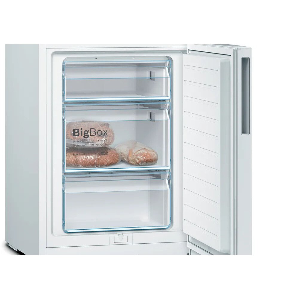 Bosch KGV336WEAG Series 4 Low Frost Fridge Freezer, 60/40, White, E Rated