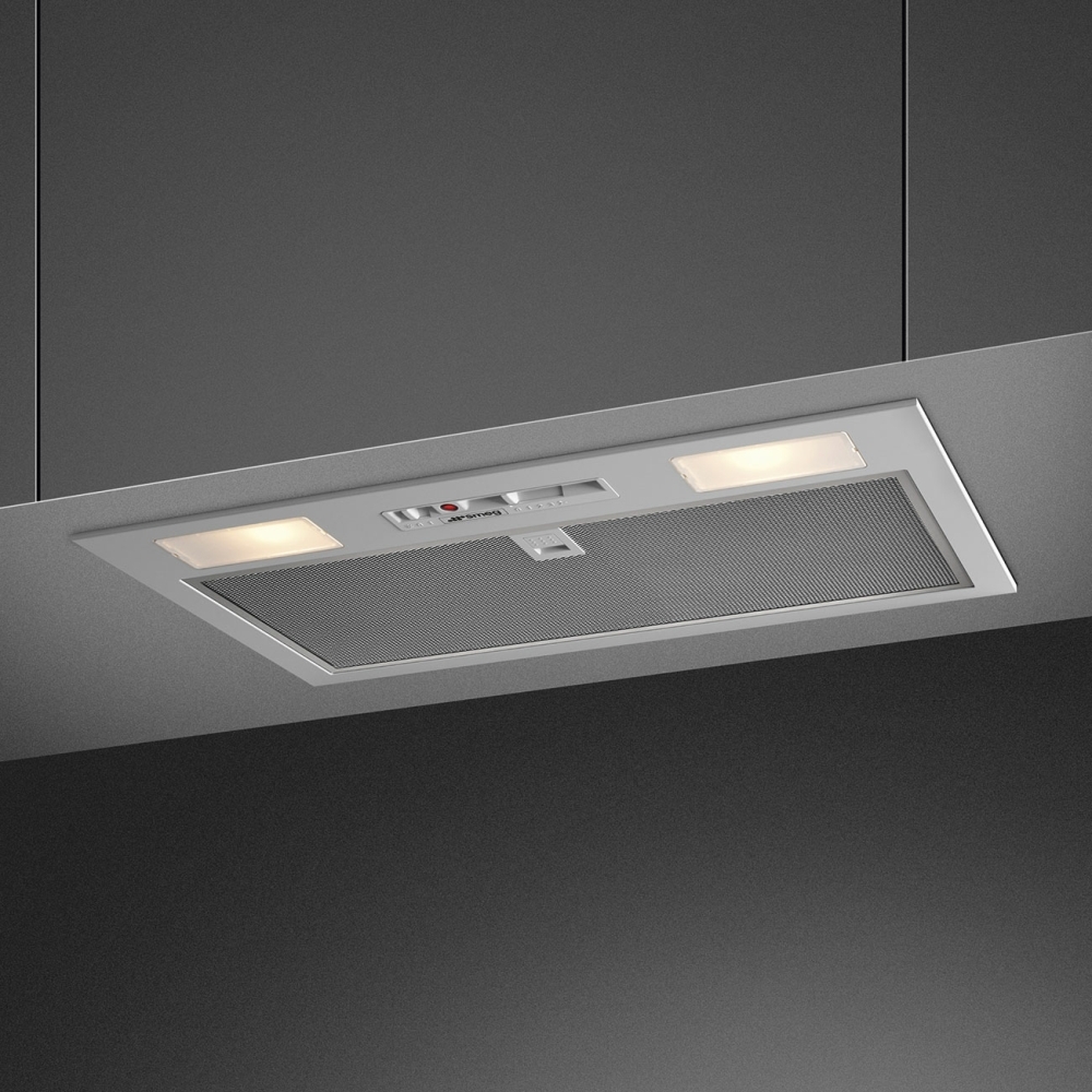 Smeg KI52E3 Canopy Cooker Hood, Silver, C Rated