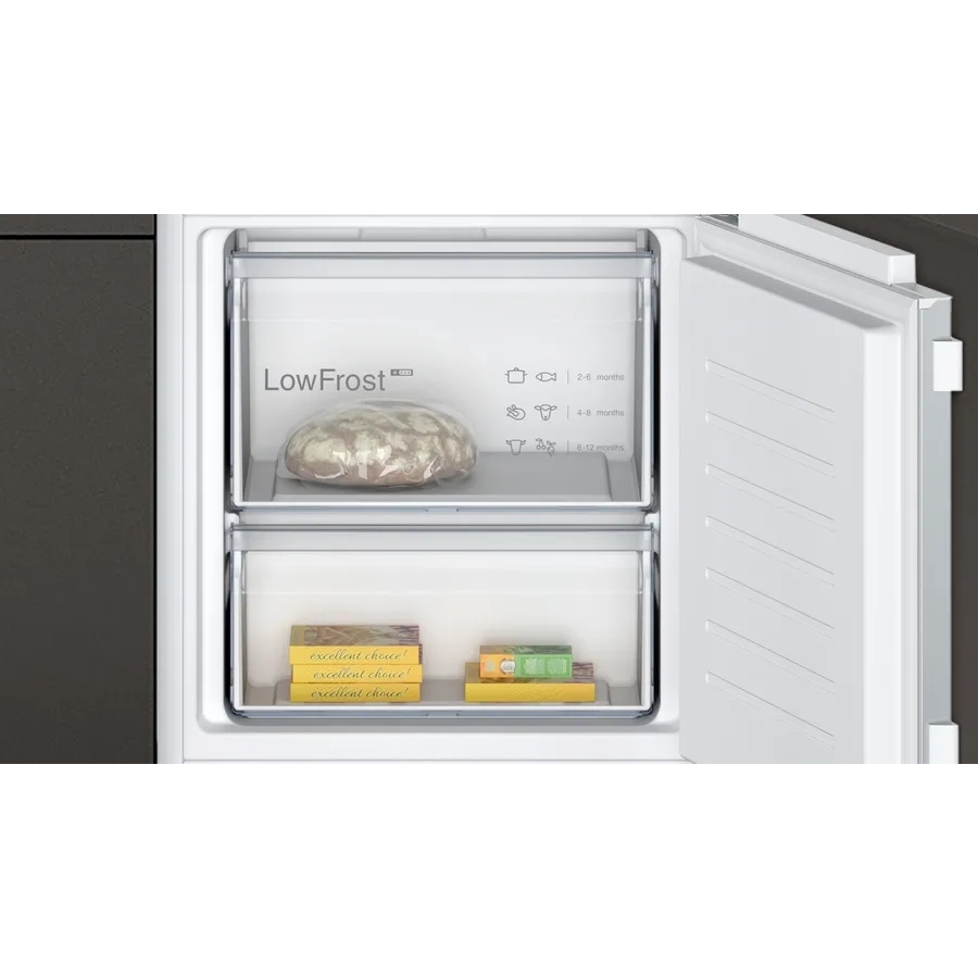 Neff KI5872FE0G N50 Low Frost Integrated Fridge Freezer, Fixed Hinge, 70/30, E Rated