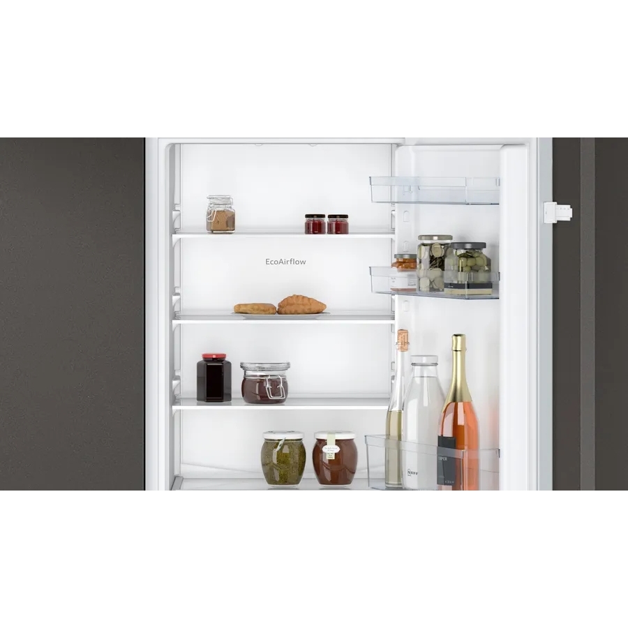 Neff KI7861SE0G N30 No Frost Integrated Fridge Freezer, Sliding Hinge, 60/40, E Rated