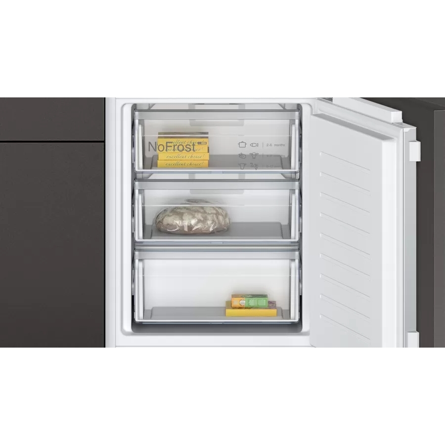 Neff KI7862FE0G N50 Frost Free Integrated Fridge Freezer, Fixed Hinge, 60/40, E Rated