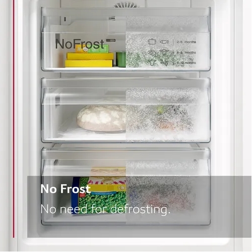 Neff KI7862FE0G N50 Frost Free Integrated Fridge Freezer, Fixed Hinge, 60/40, E Rated