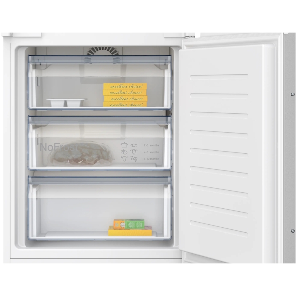 Neff KI7961SE0G N30 No Frost Integrated Fridge Freezer, Sliding Hinge, 70/30, E Rated