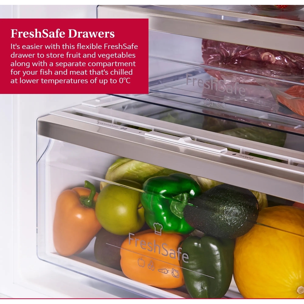 Neff KI7962FD0G N50 No Frost Integrated Fridge Freezer, Fixed Hinge, 70/30, D Rated