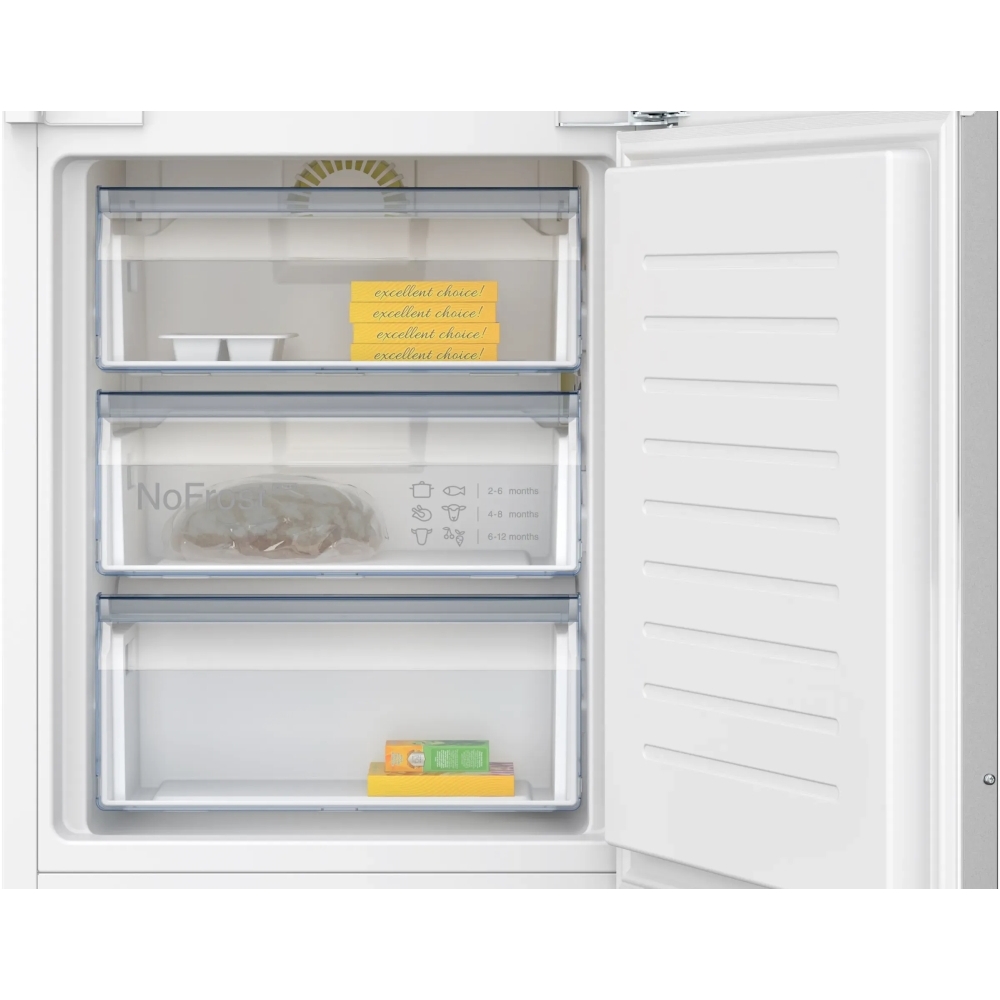 Neff KI7962FD0G N50 No Frost Integrated Fridge Freezer, Fixed Hinge, 70/30, D Rated