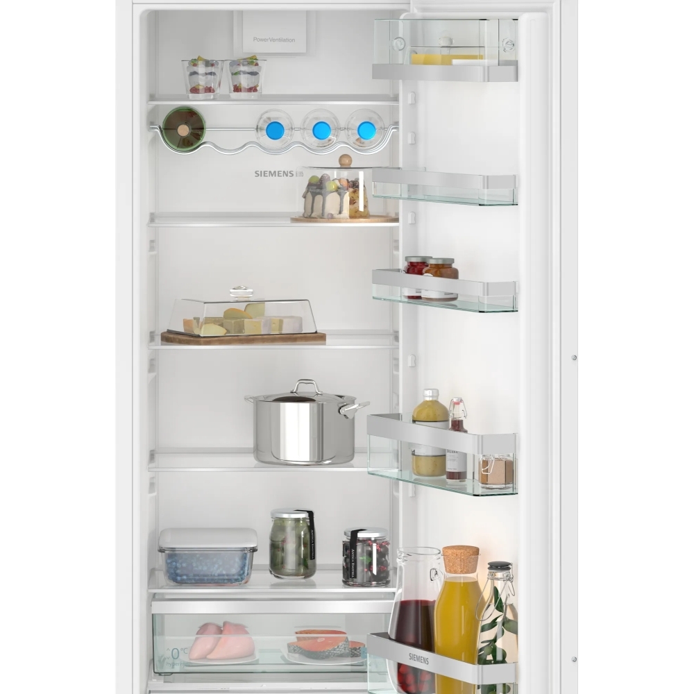 Siemens KI81RADD0G iQ500 BuiltIn Larder Fridge, Fixed Hinge, White, D