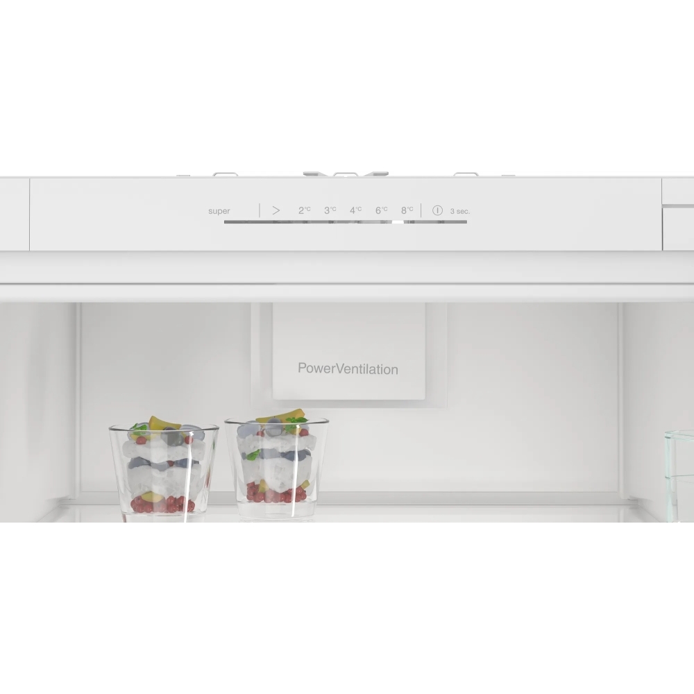 Siemens KI81RNSE0G iQ100 Built-In Larder Fridge, Sliding Hinge, White