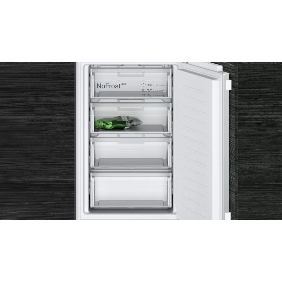 Siemens KI85NNFE0G iQ100 No Frost Integrated Fridge Freezer, Fixed Hinge, 50/50, E Rated
