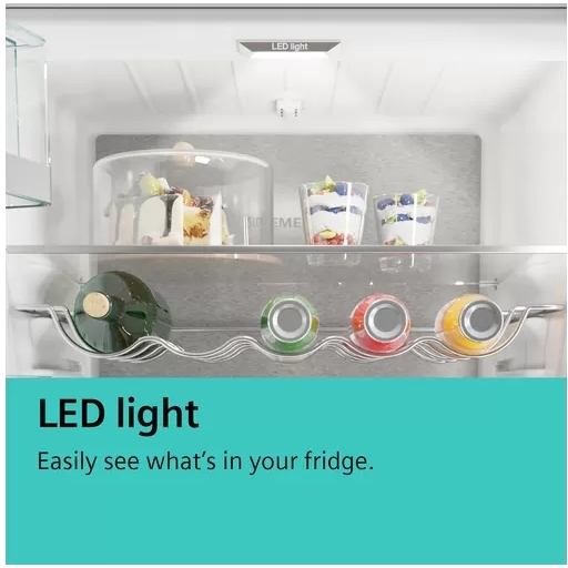 Siemens KI85NNFE0G iQ100 No Frost Integrated Fridge Freezer, Fixed Hinge, 50/50, E Rated