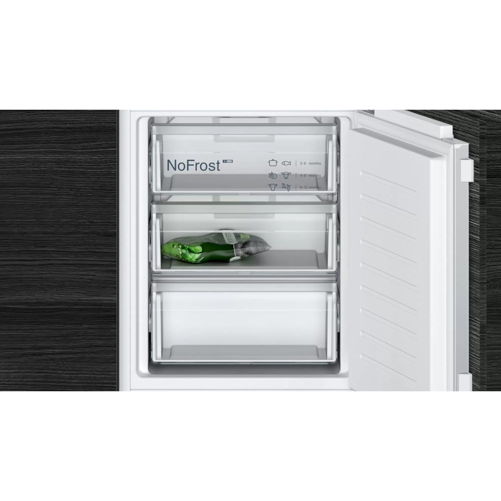 Siemens KI86NVFE0G iQ300 Frost Free Integrated Fridge Freezer, Fixed Hinge, 60/40, E Rated