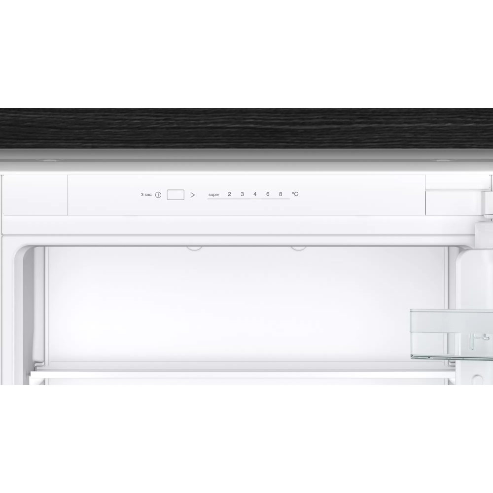 Siemens KI87VNSE0G iQ100 Low Frost Integrated Fridge Freezer, Sliding Hinge, 70/30, E Rated
