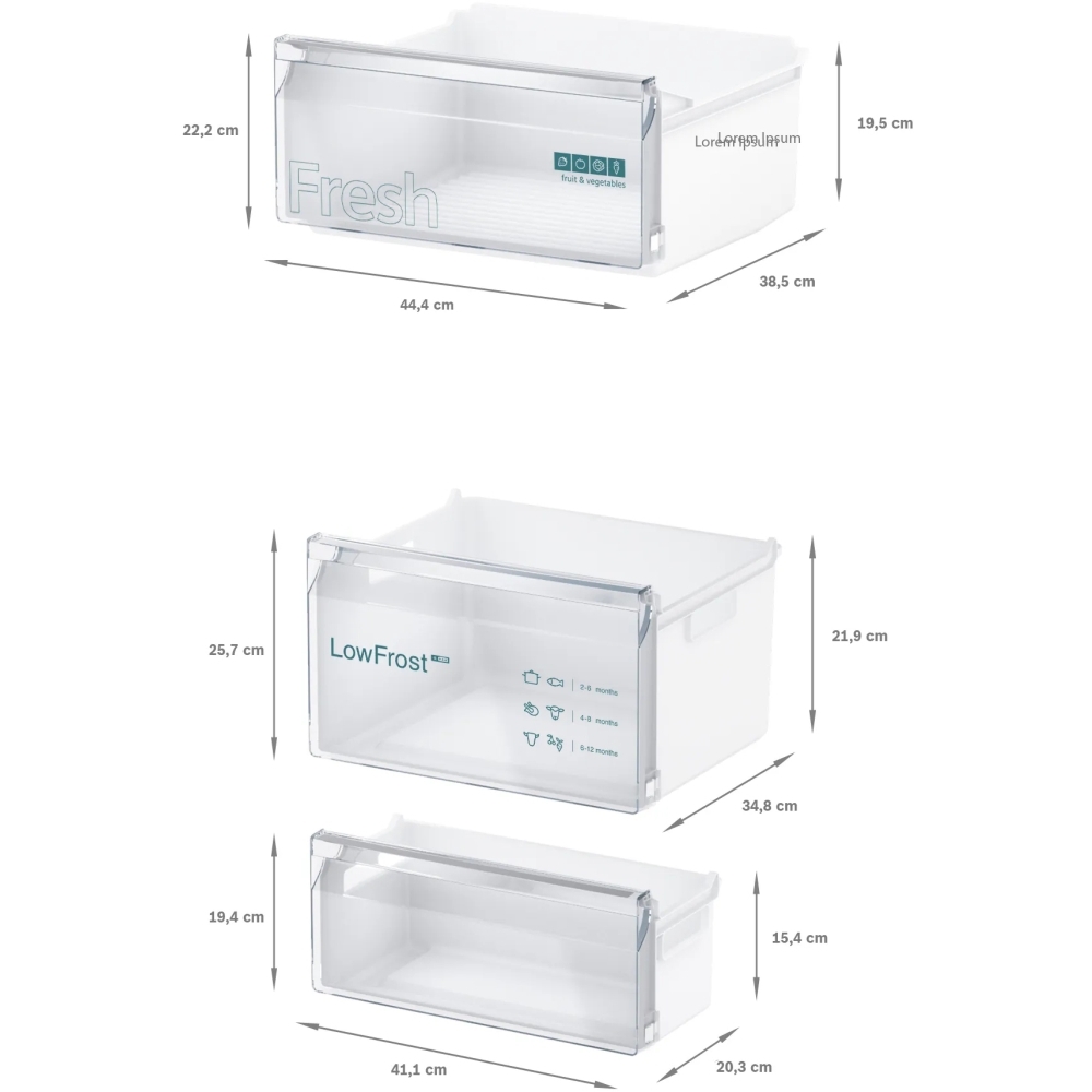 Siemens KI87VNSE0G iQ100 Low Frost Integrated Fridge Freezer, Sliding Hinge, 70/30, E Rated