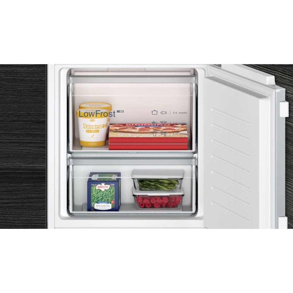 Siemens KI87VVFE0G iQ300 Low Frost Integrated Fridge Freezer, Fixed