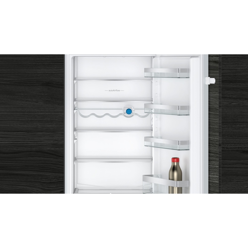 Siemens KI87VVSE0G iQ300 Low Frost Integrated Fridge Freezer, Sliding Hinge, 70/30, White