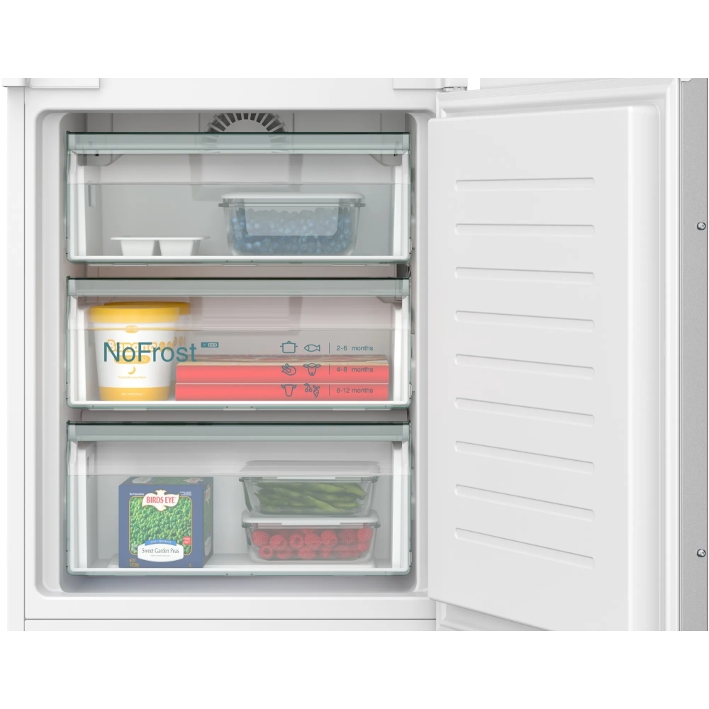 Siemens KI96NNSE0 iQ100 No Frost Integrated Fridge Freezer, Sliding Hinge, 70/30, E Rated