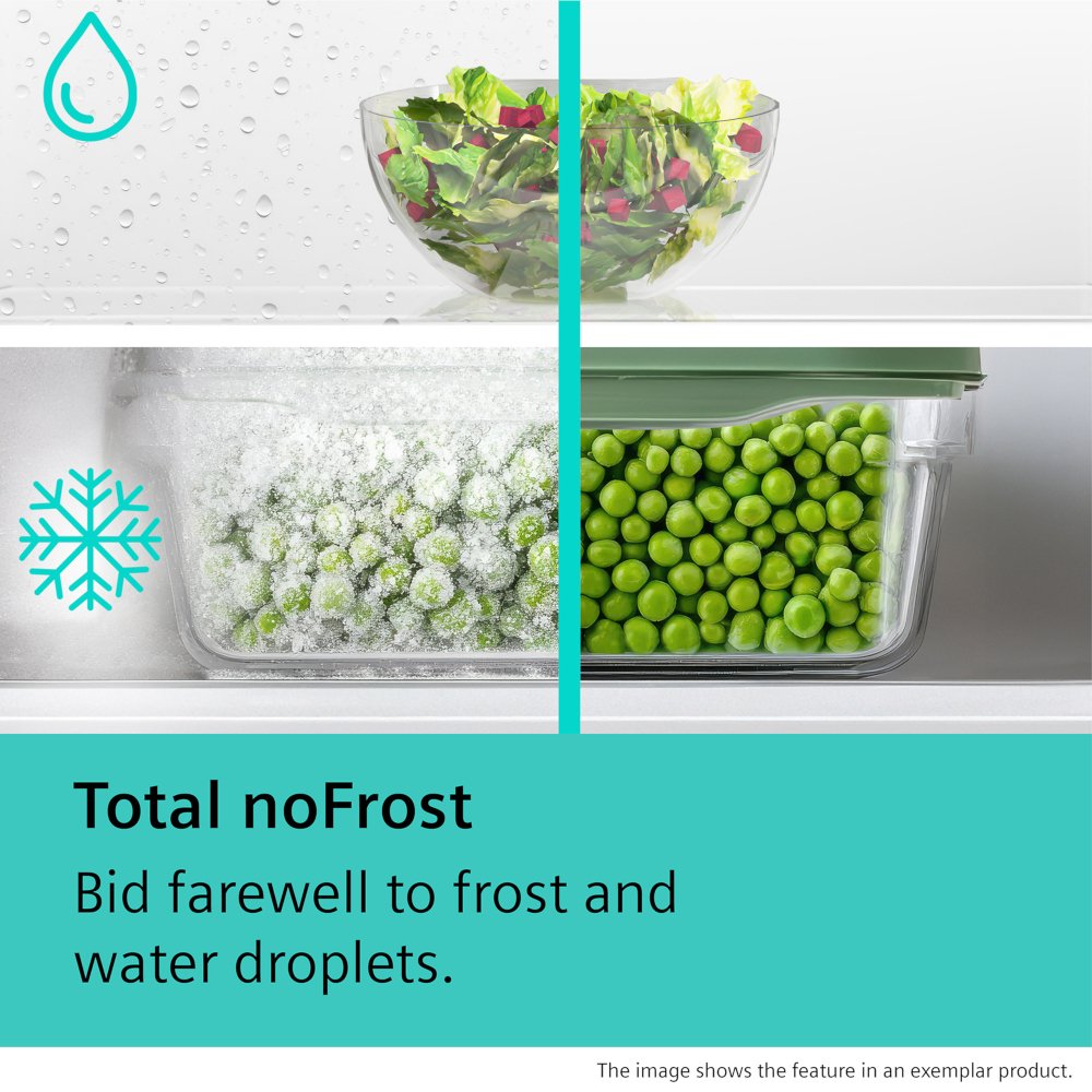 Siemens KI96NVFD0 iQ300 No Frost Integrated Fridge Freezer, Fixed Hinge, 70/30, D Rated