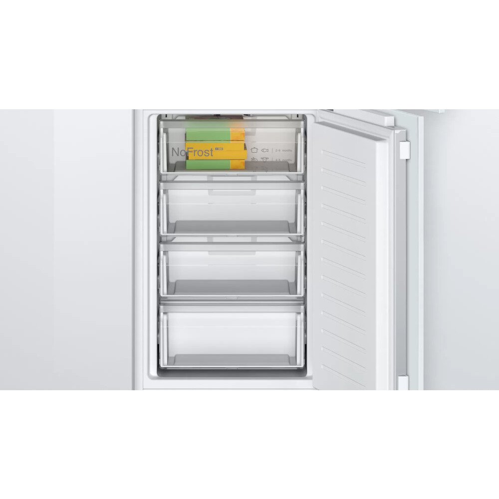 Bosch KIN85NFE0G Series 2 No Frost Integrated Fridge Freezer, Fixed Hinge, 50/50, E Rated