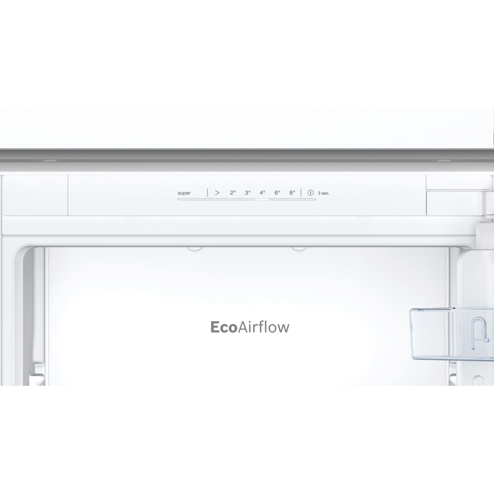 Bosch KIN86NSE0G Series 2 No Frost Integrated Fridge Freezer, Sliding Hinge, 60/40, White