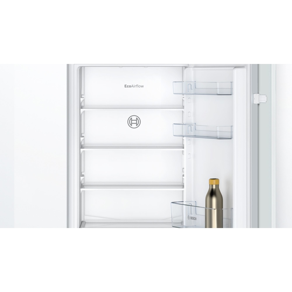 Bosch KIN86NSE0G Series 2 No Frost Integrated Fridge Freezer, Sliding Hinge, 60/40, White