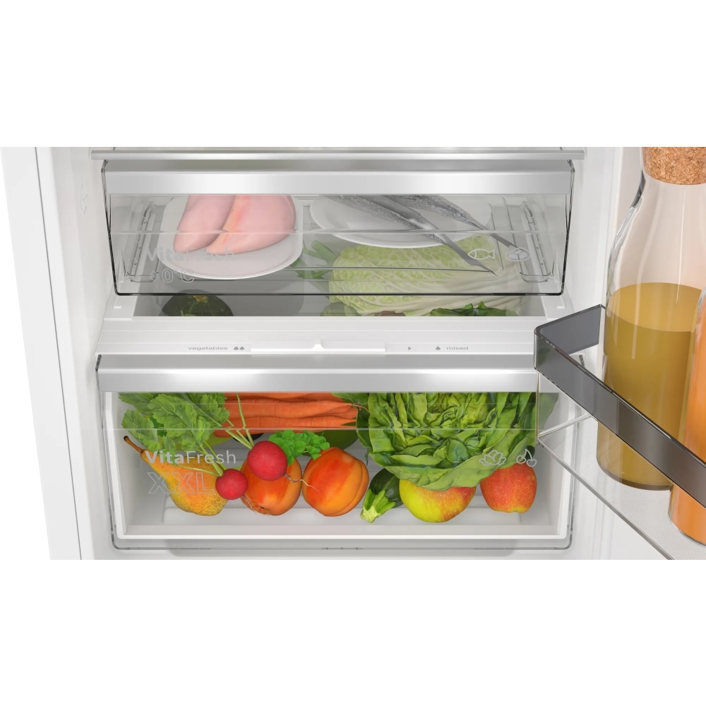 Bosch KIN96VFD0 Series 4 No Frost Integrated Fridge Freezer, Fixed Hinge, 70/30, D Rated
