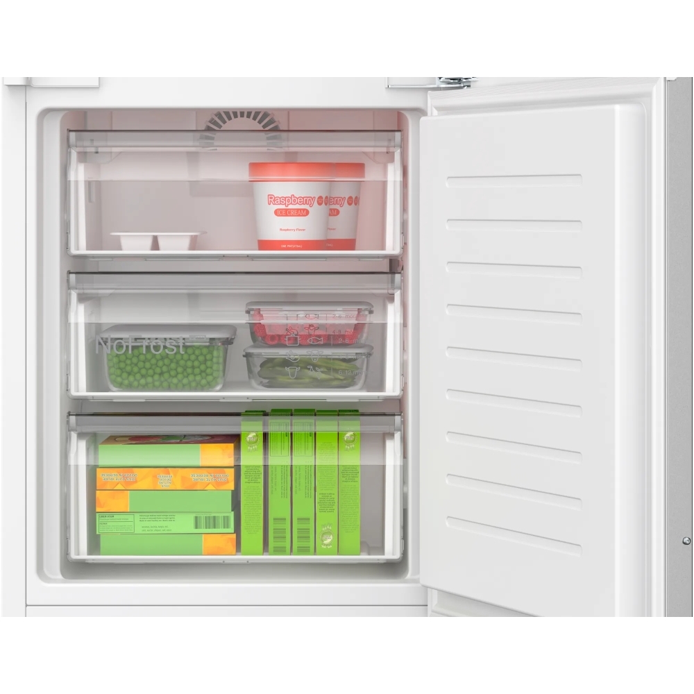 Bosch KIN96VFD0 Series 4 No Frost Integrated Fridge Freezer, Fixed Hinge, 70/30, D Rated