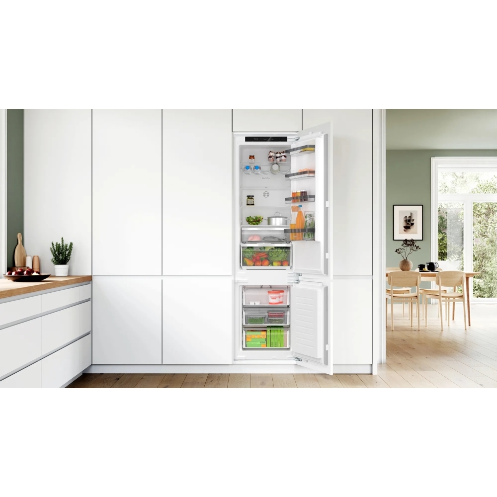 Bosch KIN96VFD0 Series 4 No Frost Integrated Fridge Freezer, Fixed Hinge, 70/30, D Rated
