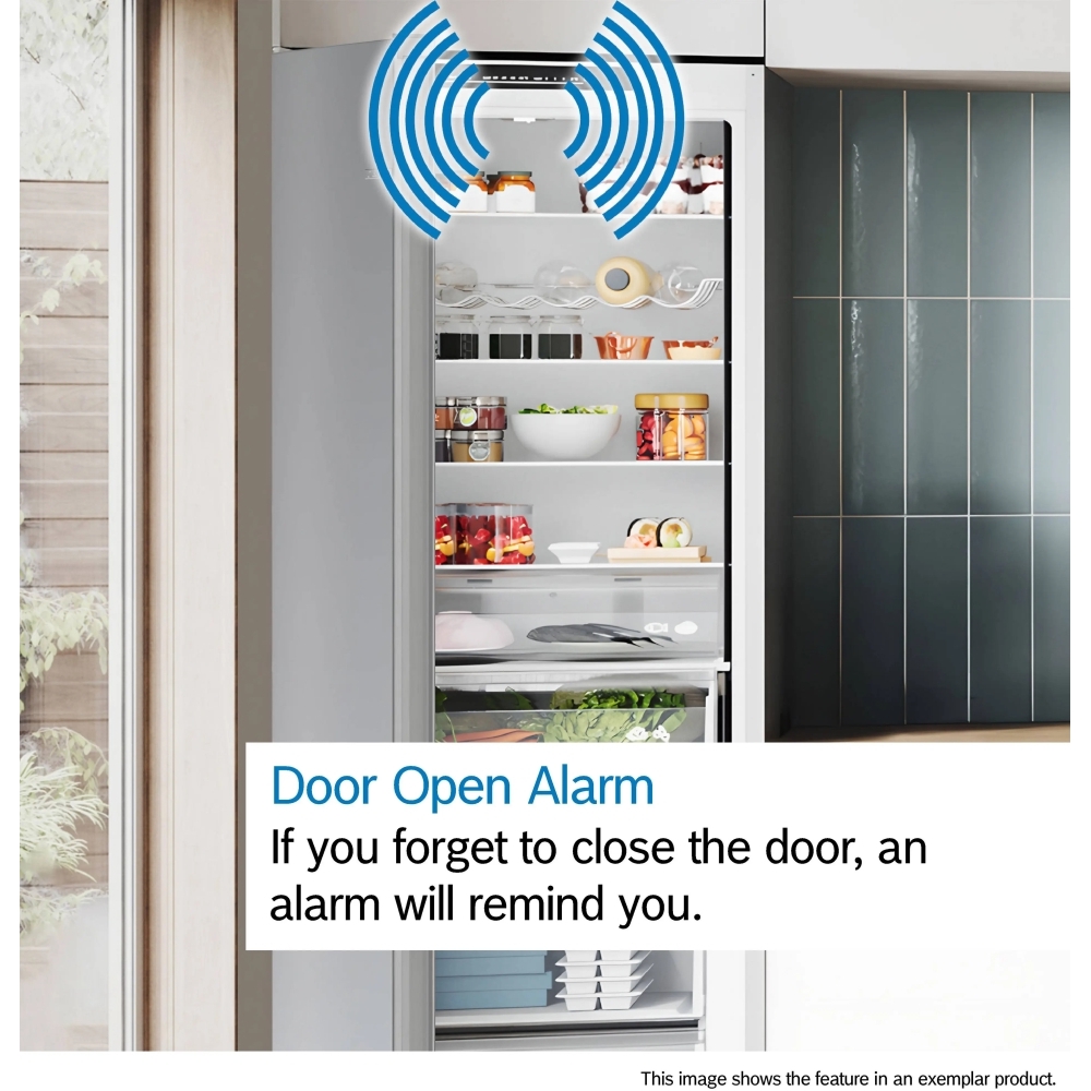 Bosch KIN96VFD0G Series 4 No Frost Integrated Fridge Freezer, Fixed Hinge, 70/30, D Rated