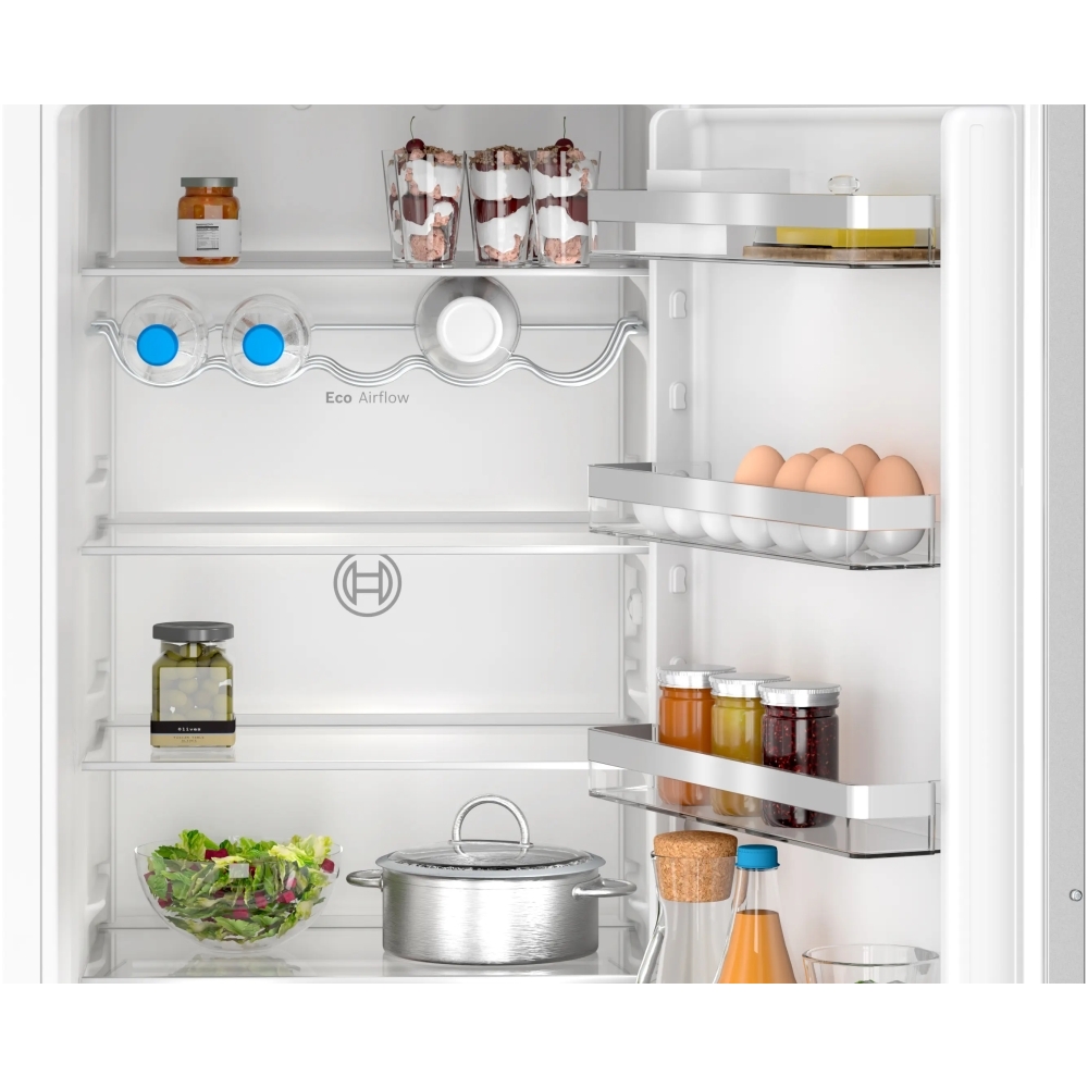 Bosch KIN96VFD0G Series 4 No Frost Integrated Fridge Freezer, Fixed Hinge, 70/30, D Rated