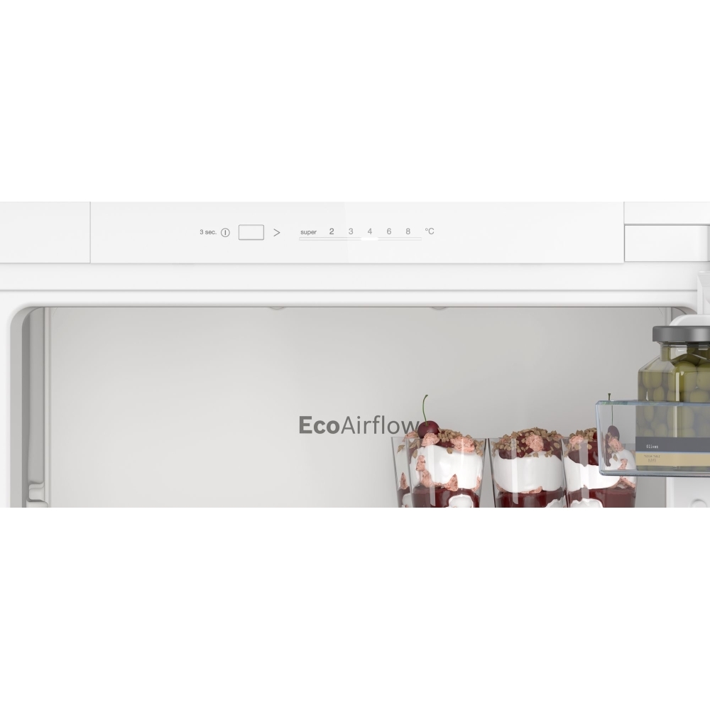 Bosch KIR21NSE0 Series 2 Built-In Larder Fridge, Sliding Hinge, E Rated