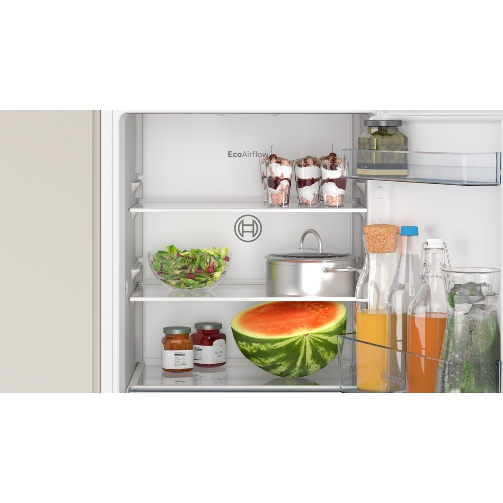 Bosch KIR21NSE0 Series 2 Built-In Larder Fridge, Sliding Hinge, E Rated