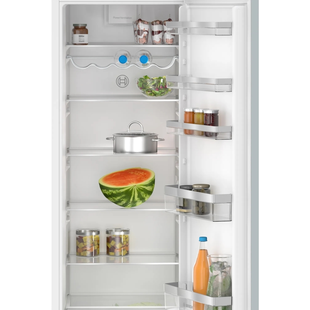 Bosch KIR81VFE0G Series 4 Built-In Larder Fridge, Fixed Hinge, E Rated