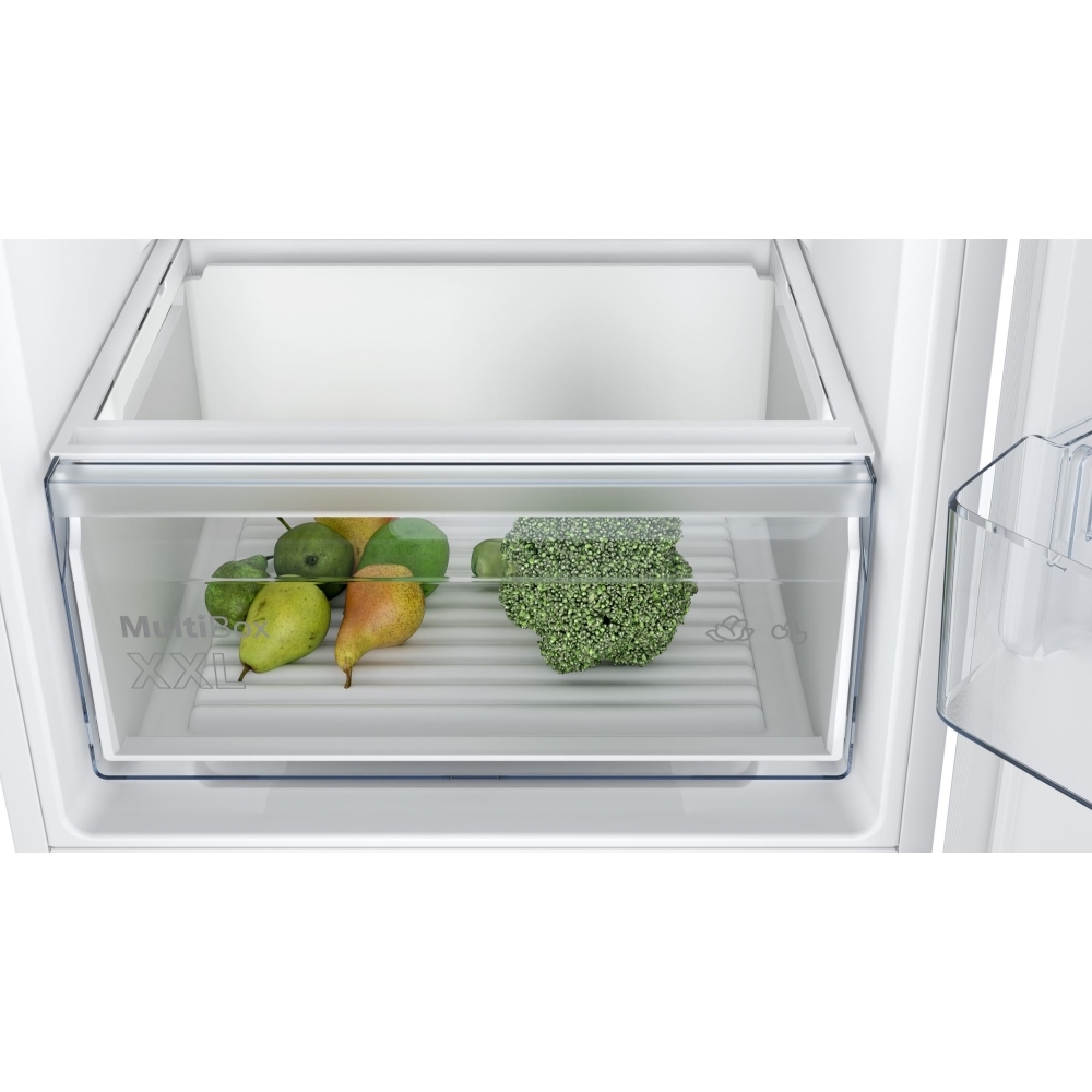 Bosch KIV87NSE0G Series 2 Low Frost Integrated Fridge Freezer, Sliding Hinge, 70/30, E Rated