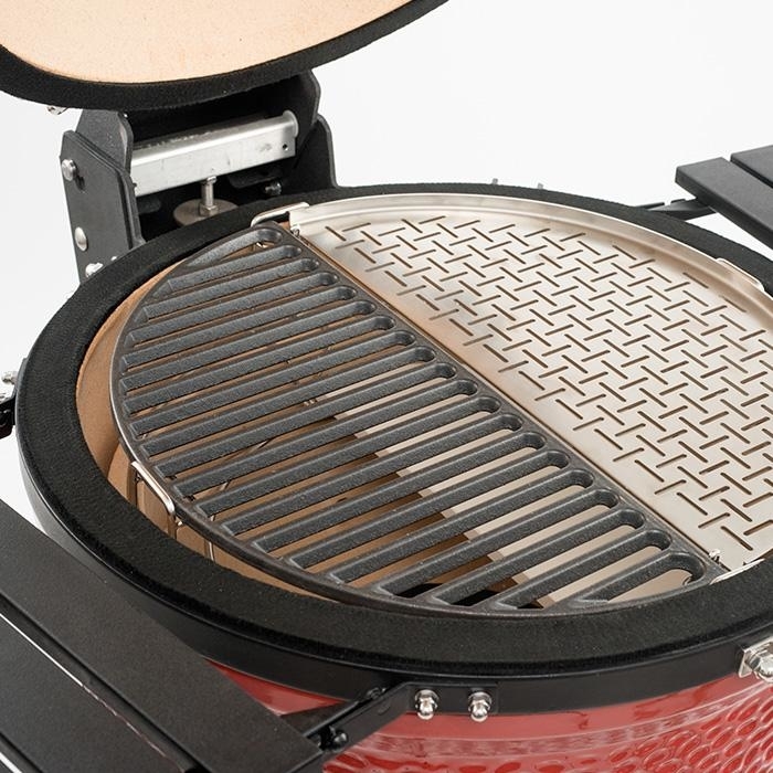 Kamado Joe KJ-HCICG Half Moon Cast Iron Cooking Grate - Classic Joe�, Black