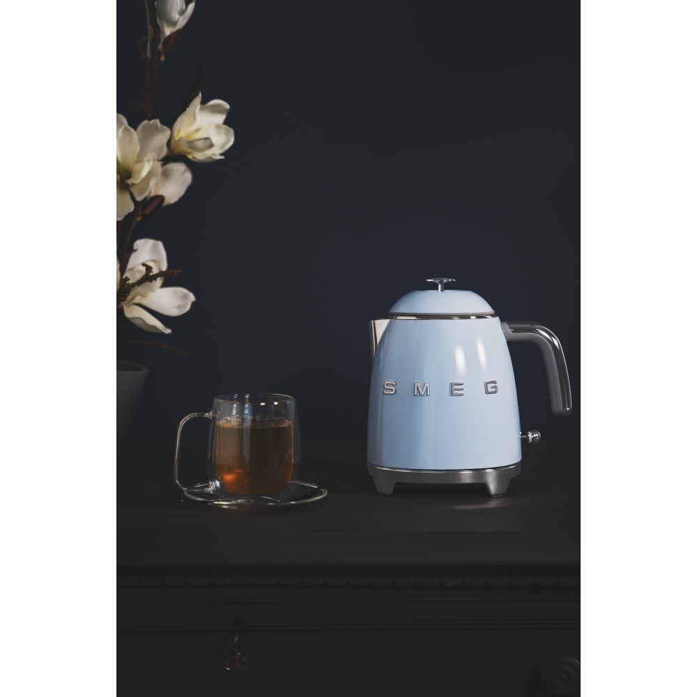 Smeg KLF05PBUK Retro 0.8 Litre Kettle, Pastel Blue