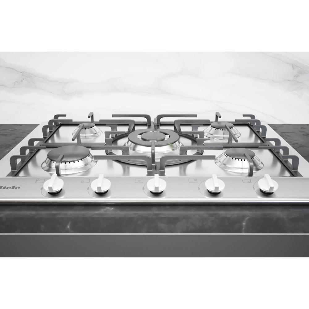 Buy Miele KM2032 Stainless Steel 5 Burner Gas Hob (KM2032ss) Marks