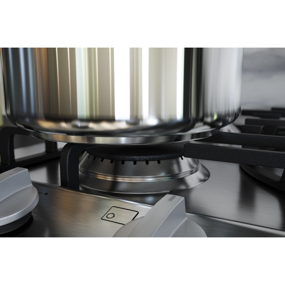 Miele KM2032 Stainless Steel 5 Burner Gas Hob (KM2032ss) Marks Electrical