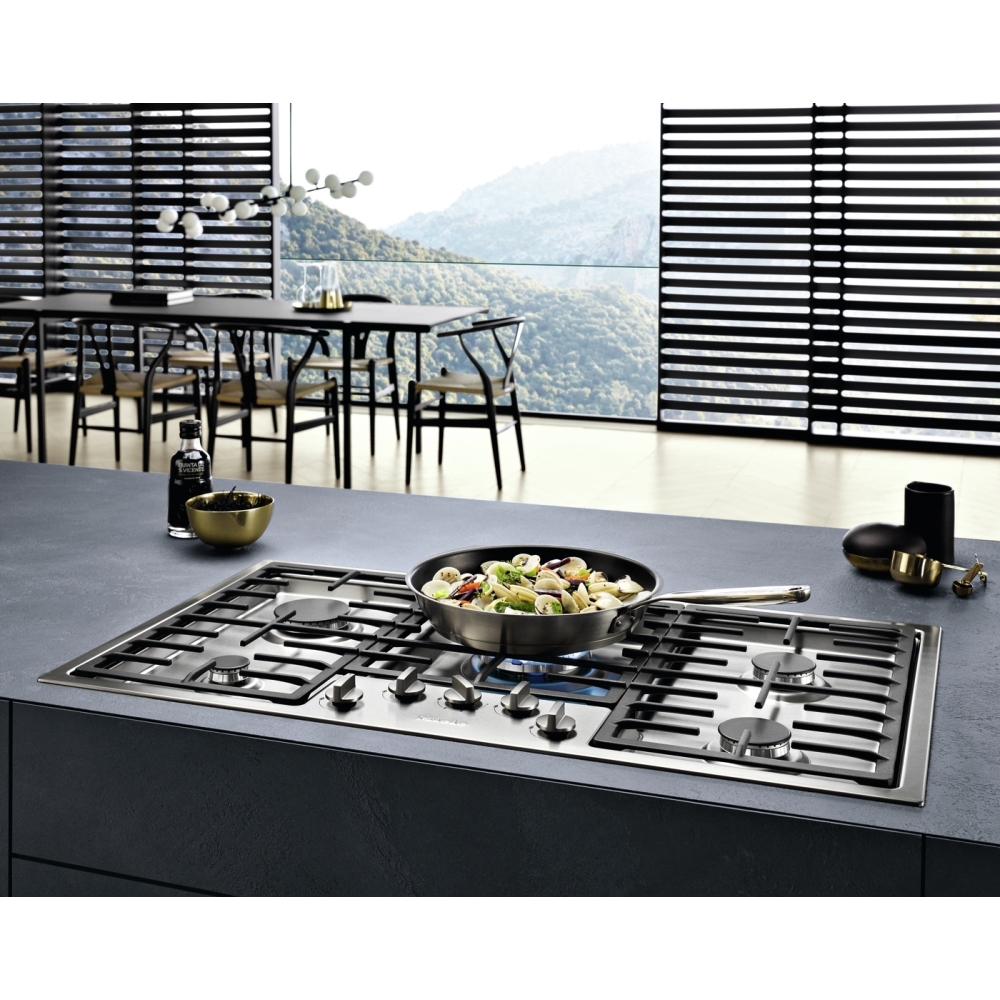 Miele KM2354-1 Stainless Steel 89cm 5 Burner Gas Hob