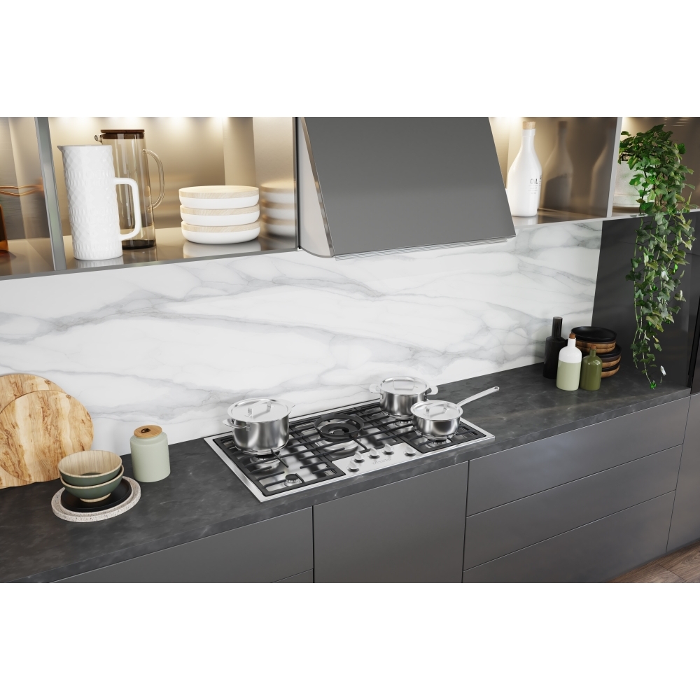 Miele KM23541 Stainless Steel 89cm 5 Burner Gas Hob (KM2354ss) Marks