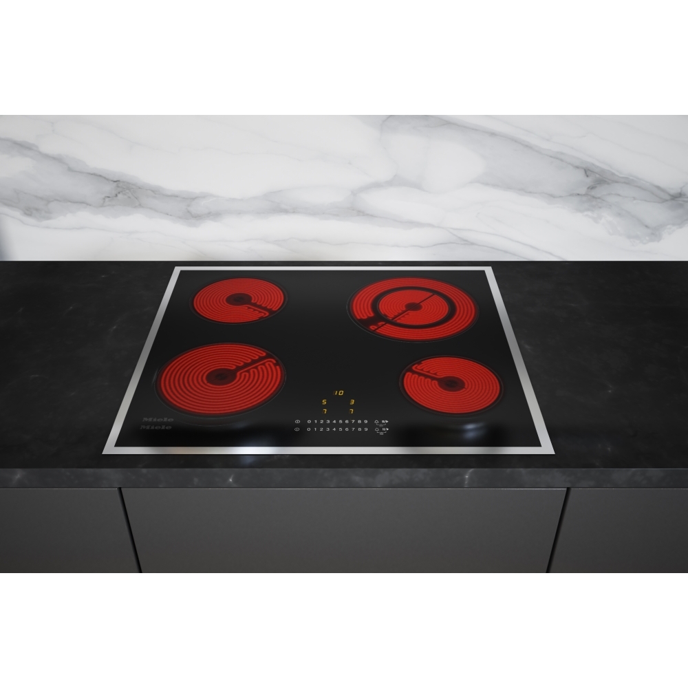Miele KM 6520 FR 57cm Ceramic Hob, Stainless Steel