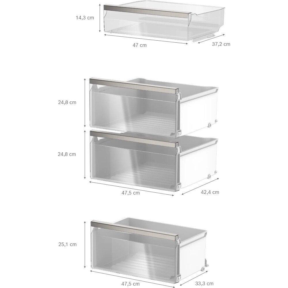 Siemens KS36NVICGG iQ300 Tall Larder Fridge