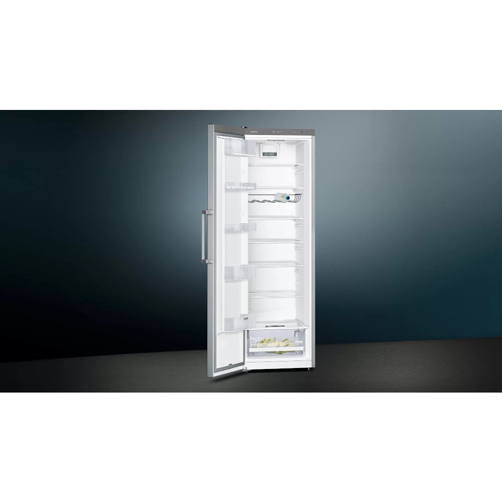 Siemens KS36VVIEPG iQ300 Tall Larder Fridge, Stainless Steel, E Rated
