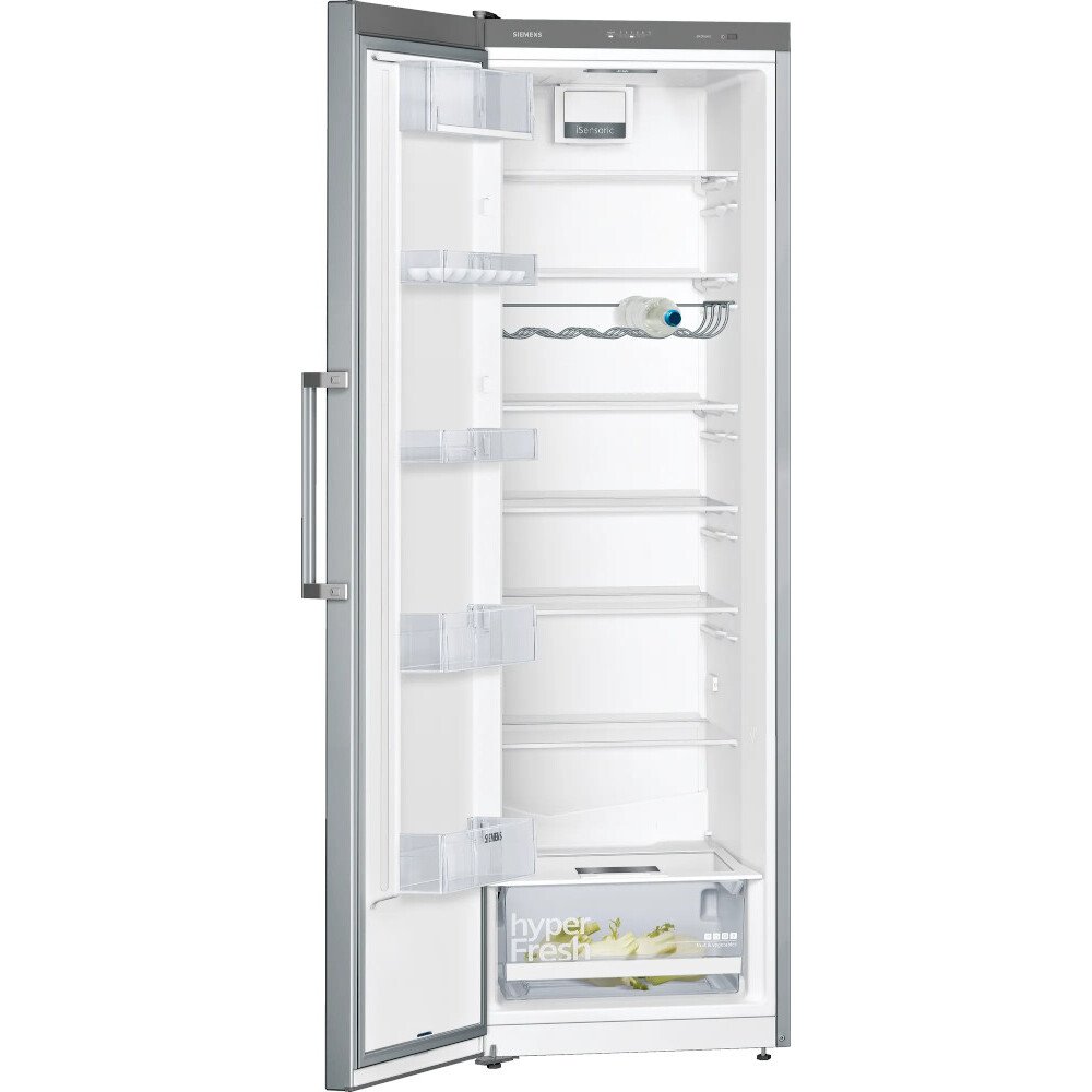 Siemens KS36VVIEPG iQ300 Tall Larder Fridge, Stainless Steel, E Rated