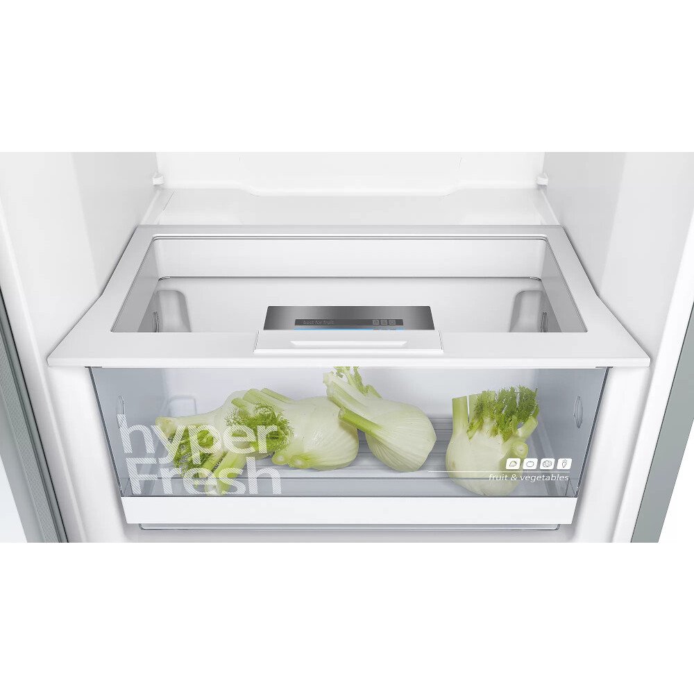 Siemens KS36VVIEPG iQ300 Tall Larder Fridge, Stainless Steel, E Rated