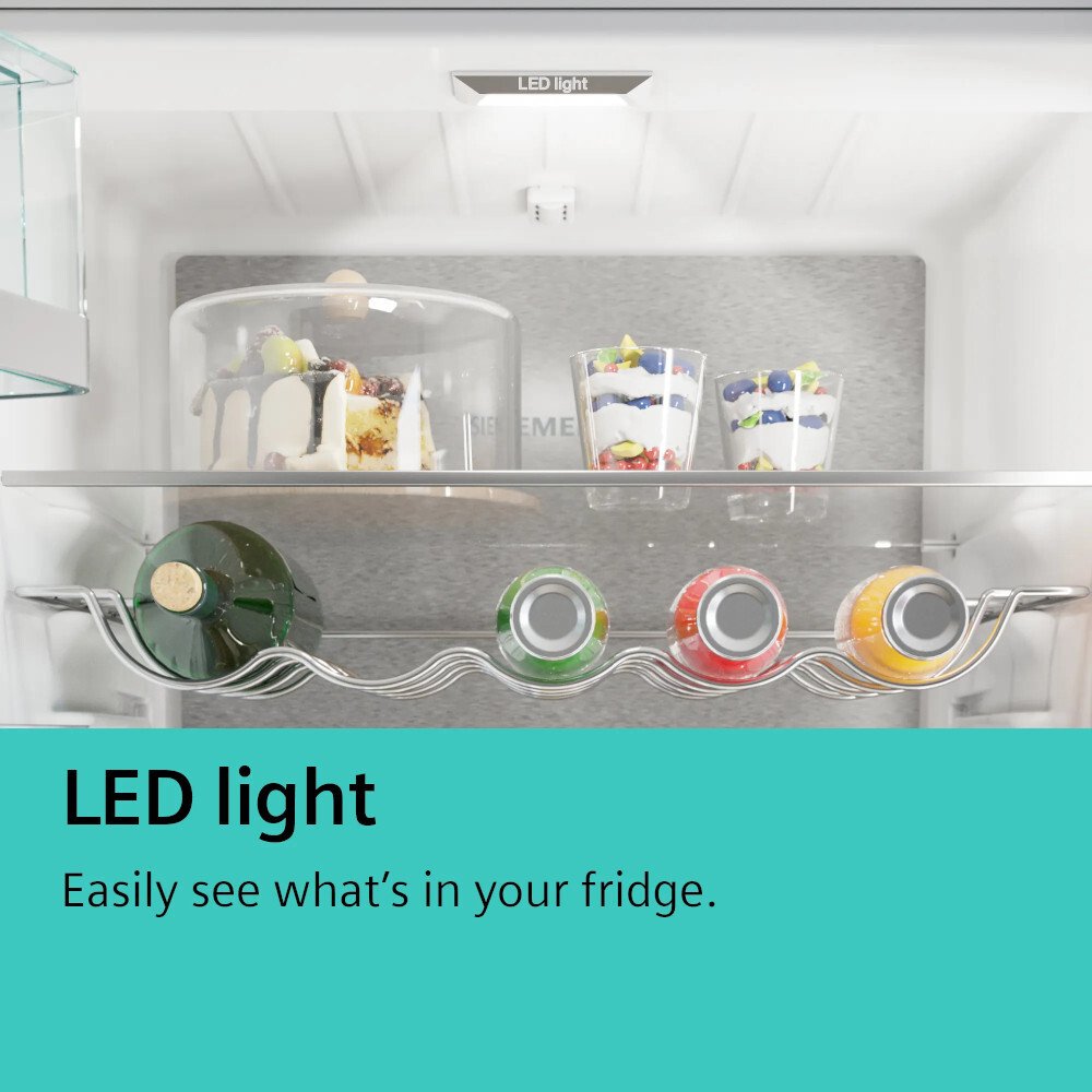 Siemens KS36VVIEPG iQ300 Tall Larder Fridge, Stainless Steel, E Rated