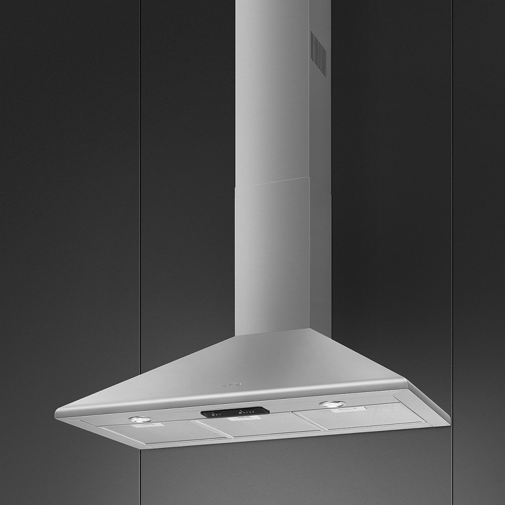 Smeg KSED95XE 90cm Chimney Cooker Hood, Stainless Steel, B Rated