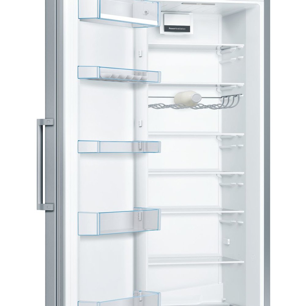 Bosch KSV36VLEP Series 4 Tall Larder Fridge, Inox-look, E Rated