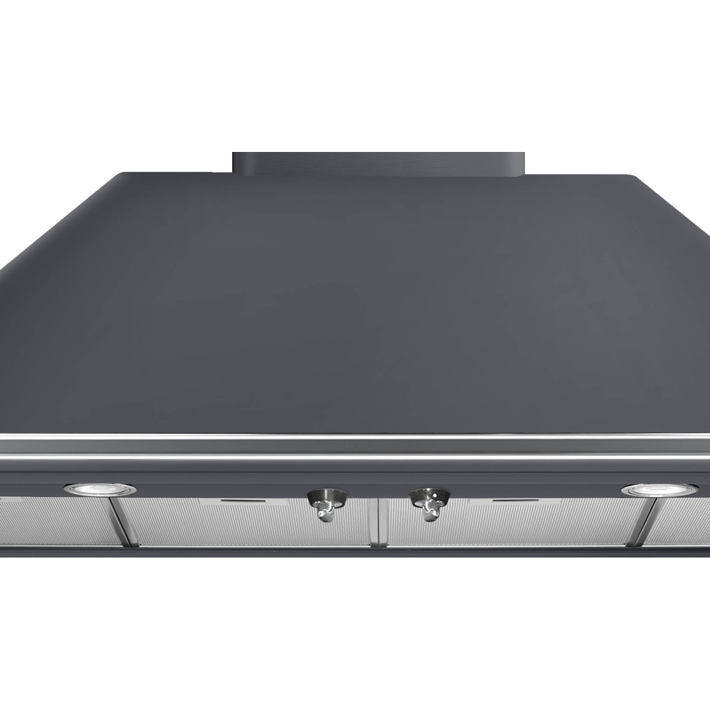 Smeg KT110GRE Victoria 110cm Chimney Cooker Hood, Grey, A Rated