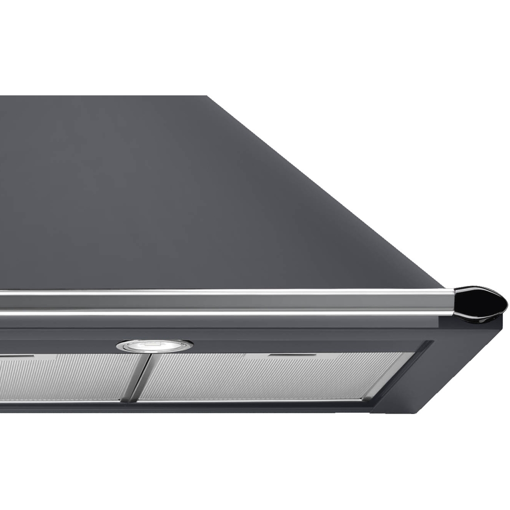 Smeg KT110GRE Victoria 110cm Chimney Cooker Hood, Grey, A Rated