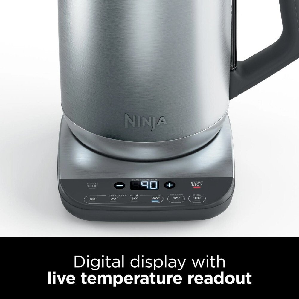 Ninja KT201UK Perfect Temperature Kettle, Rapid Boil, Silver